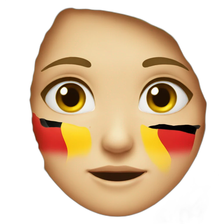 The German flag is crying emoji