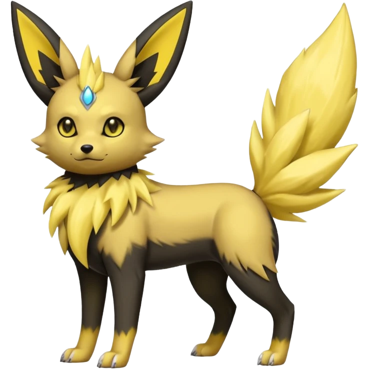 Umbreon-Jolteon-Fakemon-hybrid -fusion- full body emoji