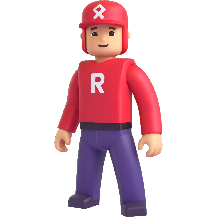 Roblox character, modern avatar style emoji