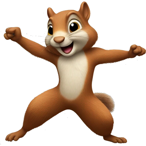 Dancing squirrel  emoji