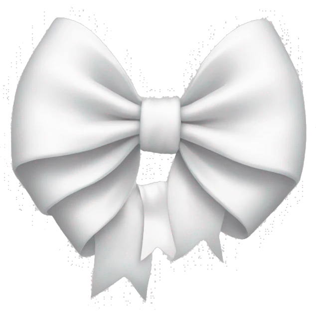 white bow emoji
