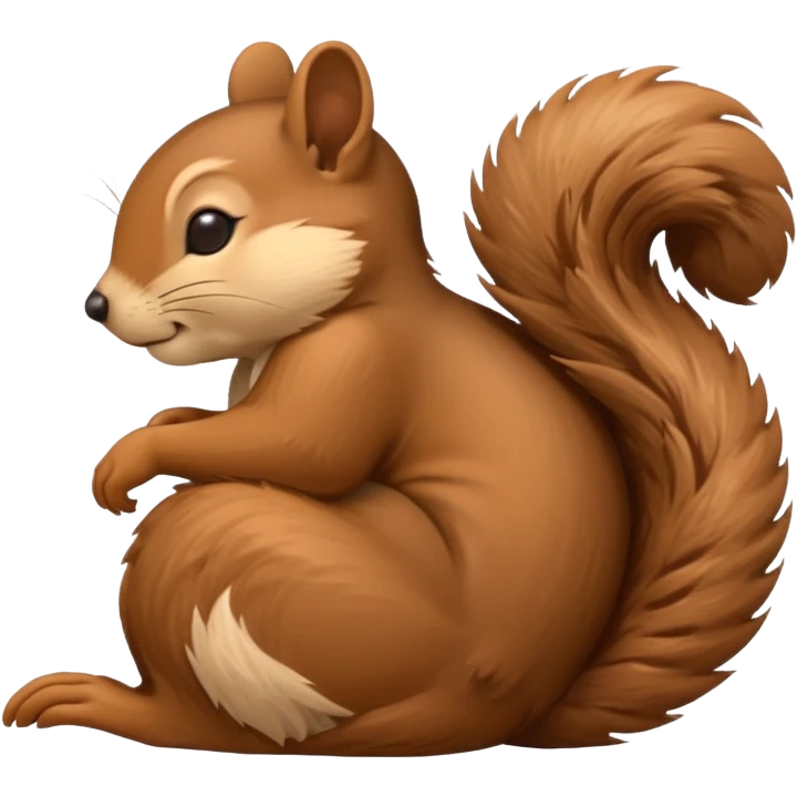 Sleeping squirrel emoji