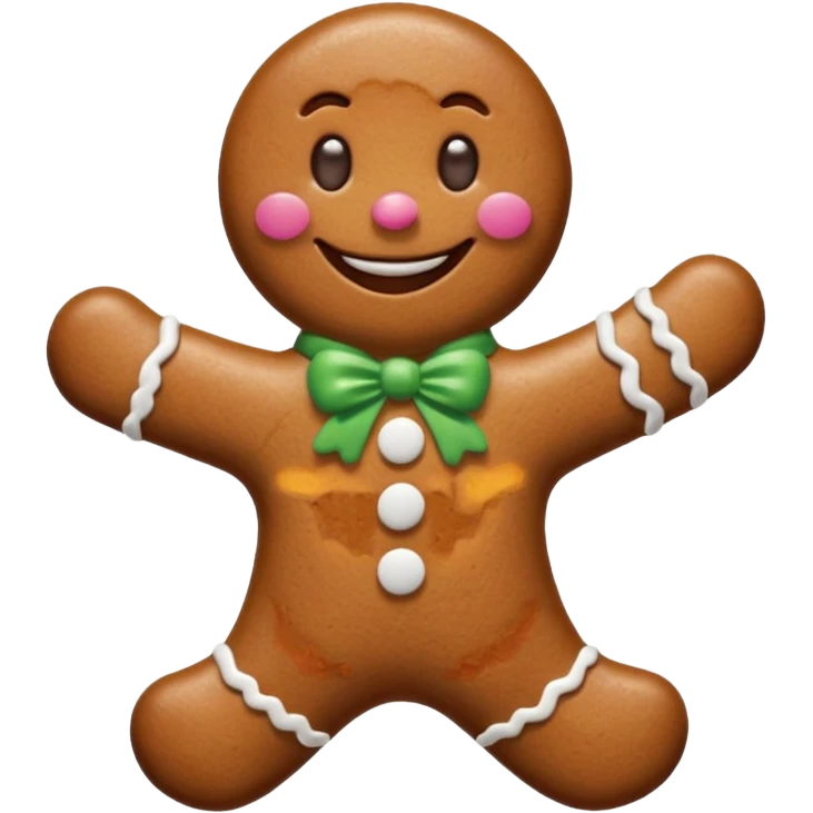 gingerbread man emoji