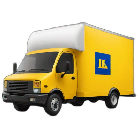 IKEA delivery truck emoji