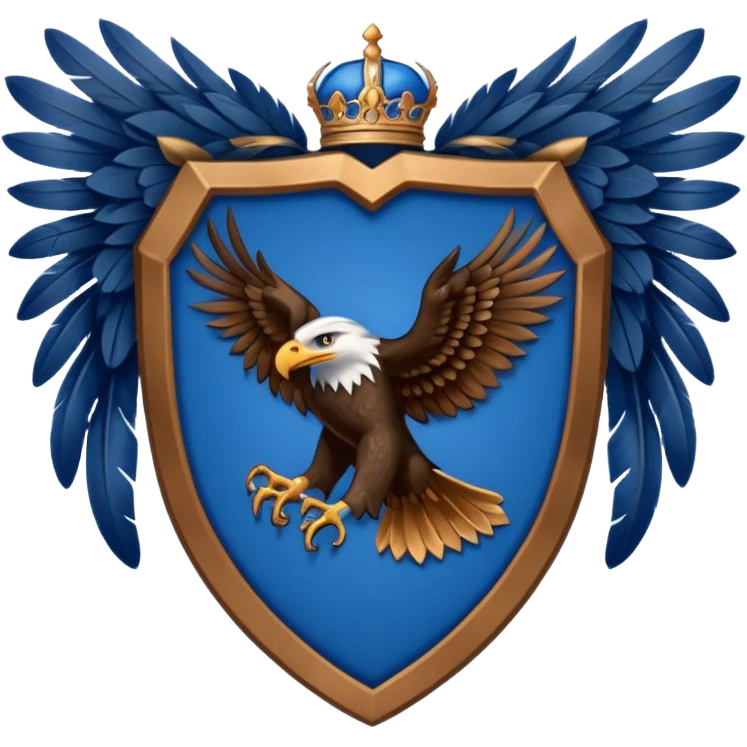 Hogwarts Ravenclaw crest Eagle emoji