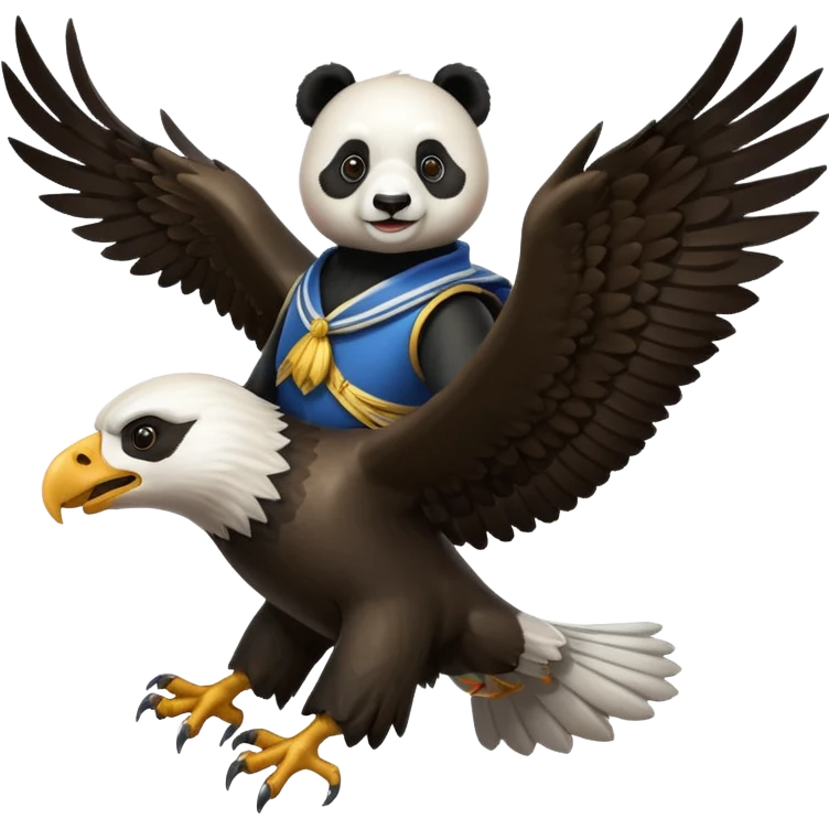 panda on an eagle emoji