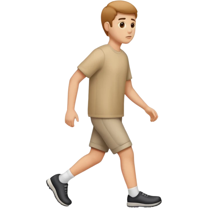 person taking slow steps emoji