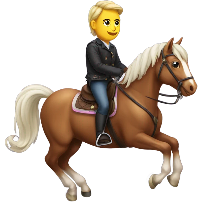 Horse riding a unicord emoji