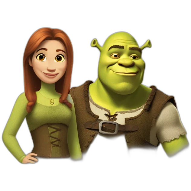 Shrek with fiona emoji