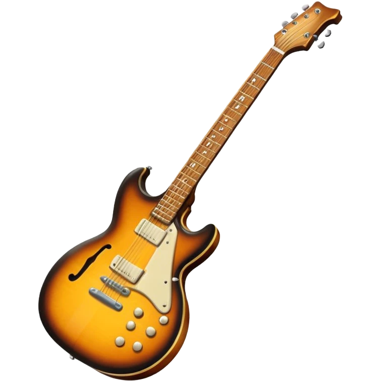 Electric guitar 1950s emoji