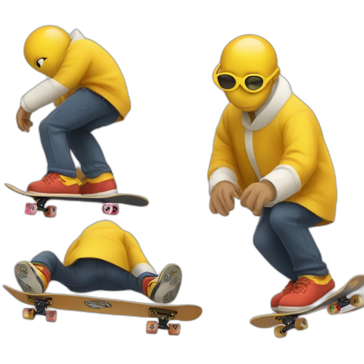 le pape qui fait du skateboard emoji