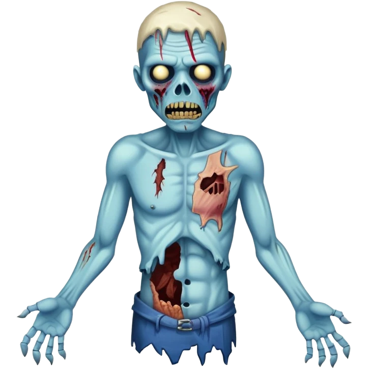 blue zombie emoji