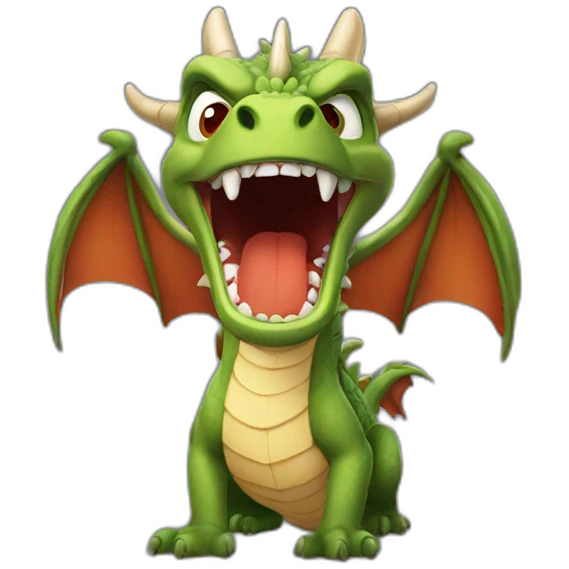 Angry dragon emoji