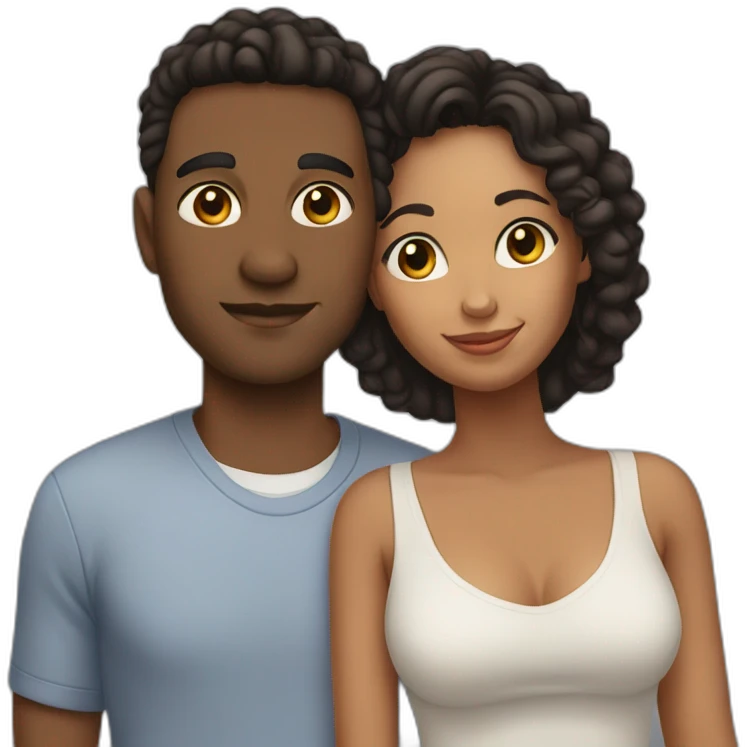 mixed race couple emoji