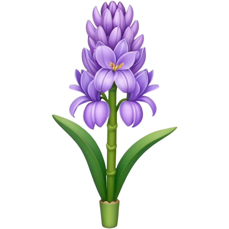light purple hyacinth emoji