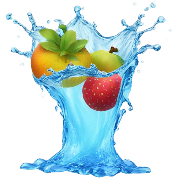 fruit water splash emoji