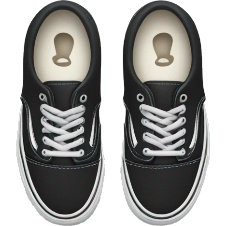 Black vans shoes emoji