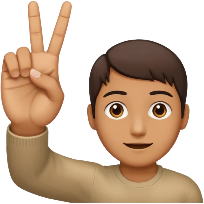 Make a person holding up one hand 6 and the outher a 7 emoji