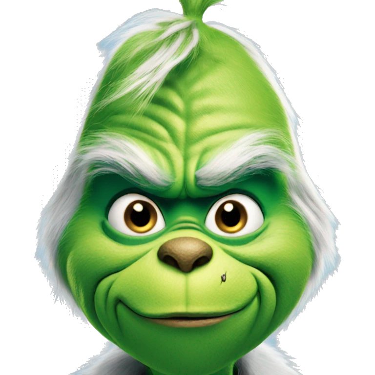 The grinch blue emoji