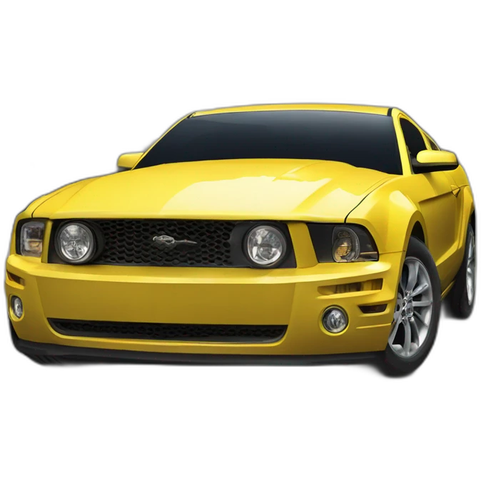 spongebob dans une mustang emoji