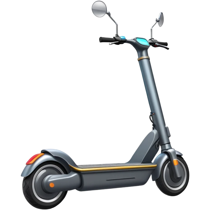 modern electric scooter with battery pack, transportation vehicle emoji