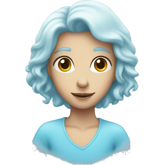light blue heart emoji