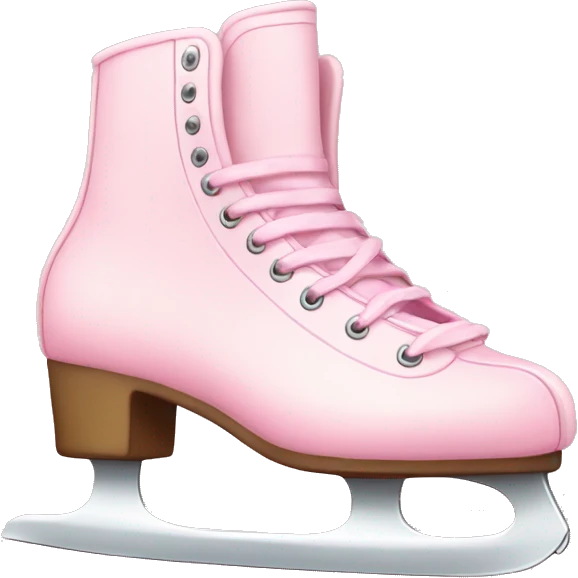 pastel pink ice skates emoji