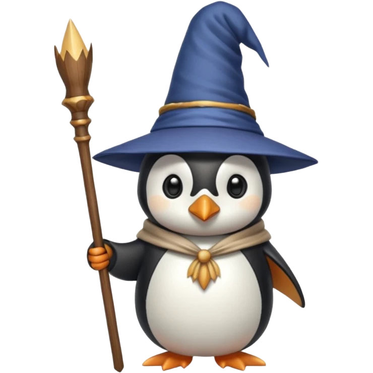Penguin Wizard emoji