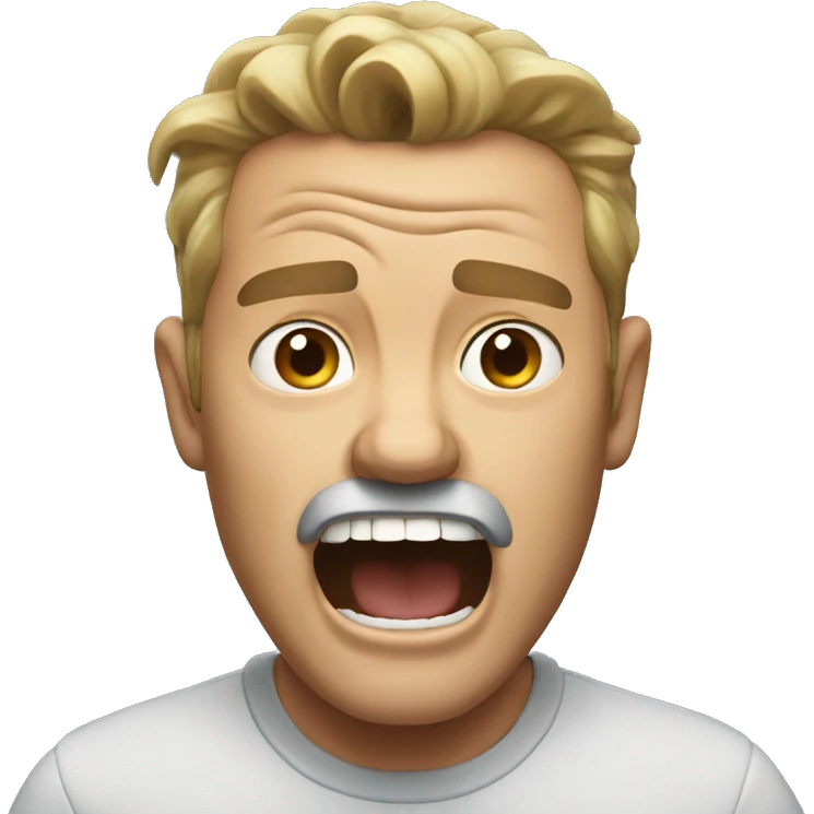 shouting Australian dad emoji