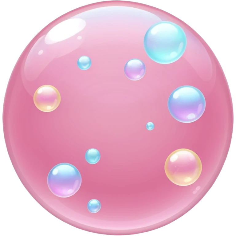 pastel pink bubbles emoji