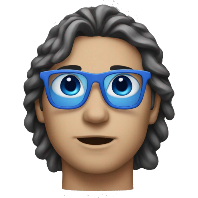 Blue  emoji