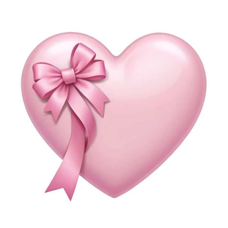 sakura heart with a ribbon emoji