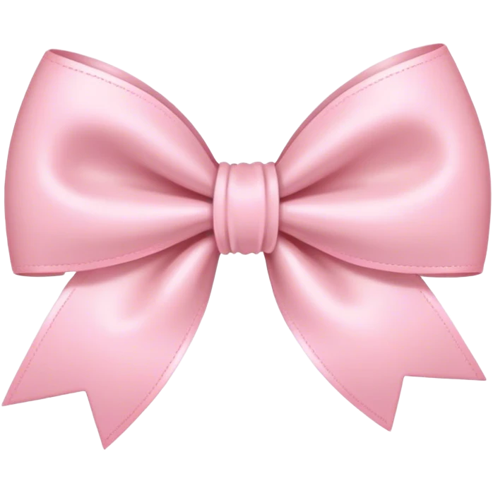 light pink bow on light pink bow emoji