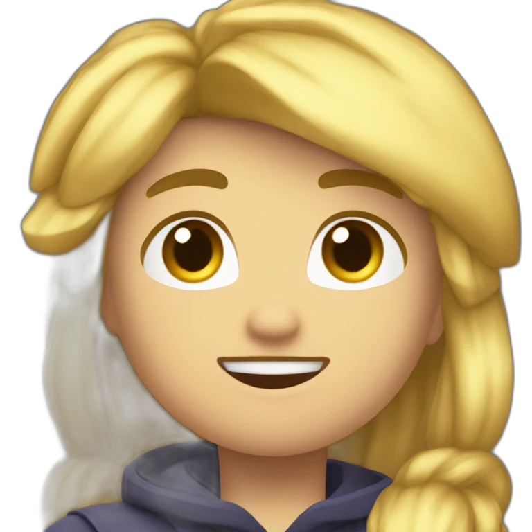 Genere un emojie faisant reference a fuze lll youtbeur blond minecraftien emoji