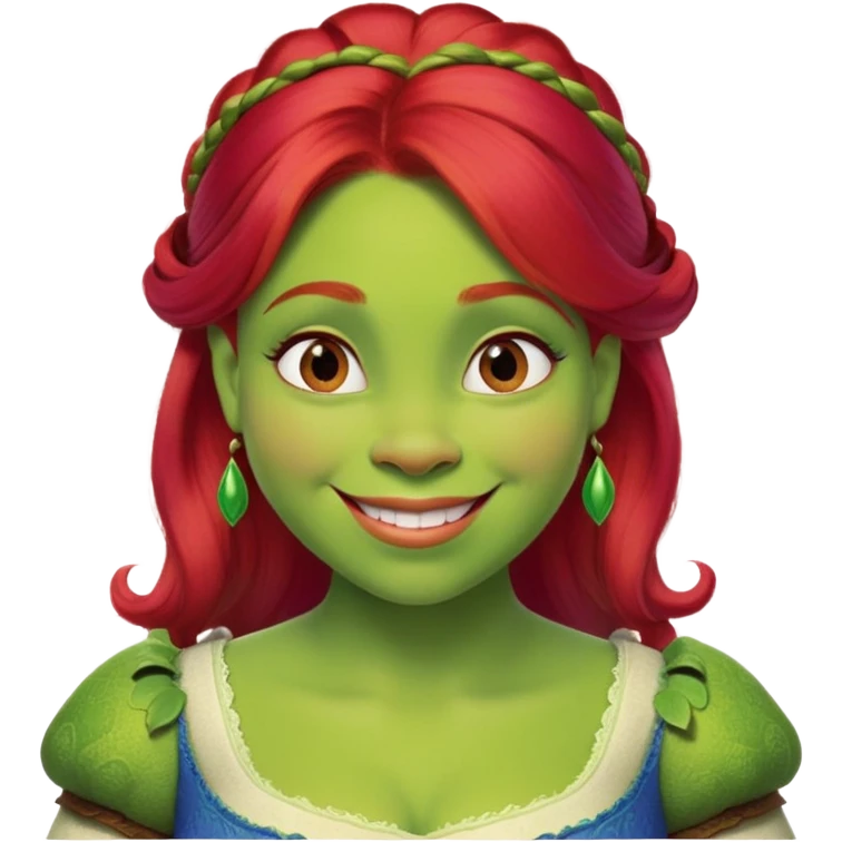 Fiona from Shrek iconic face emoji