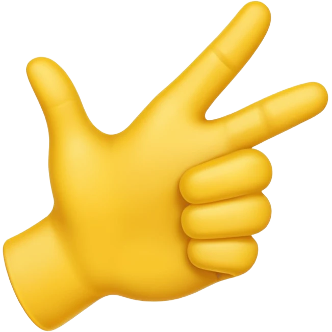 thumbs up emoji, yellow hand emoji