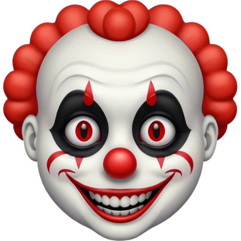 Creepy clown emoji