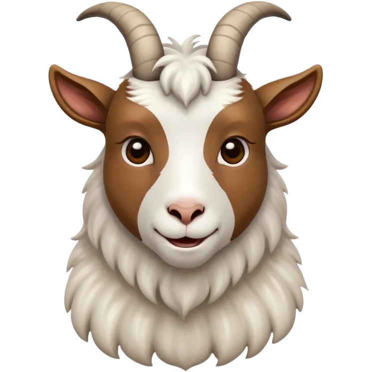 Goat waking up emoji