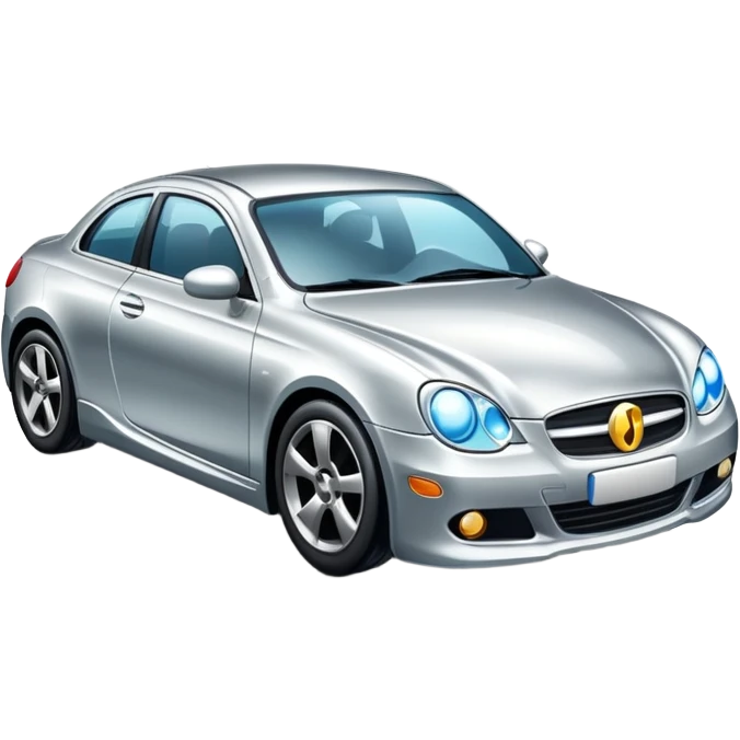 car with a polishing tool or shining effect emoji