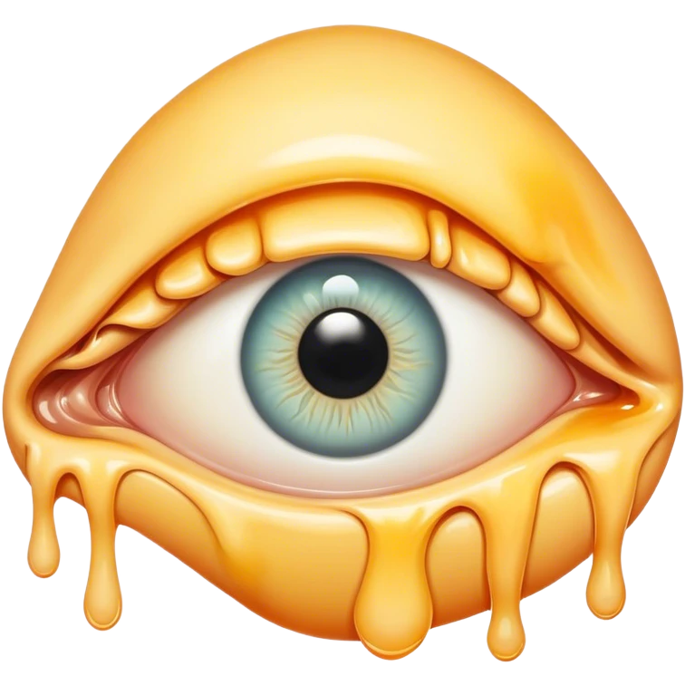 melted surreal eye emoji