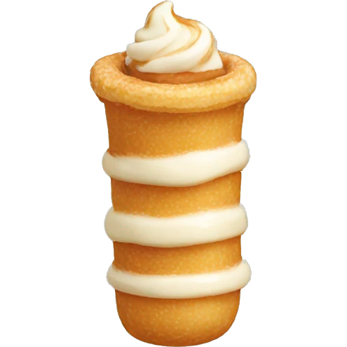 Filled cream churro  emoji