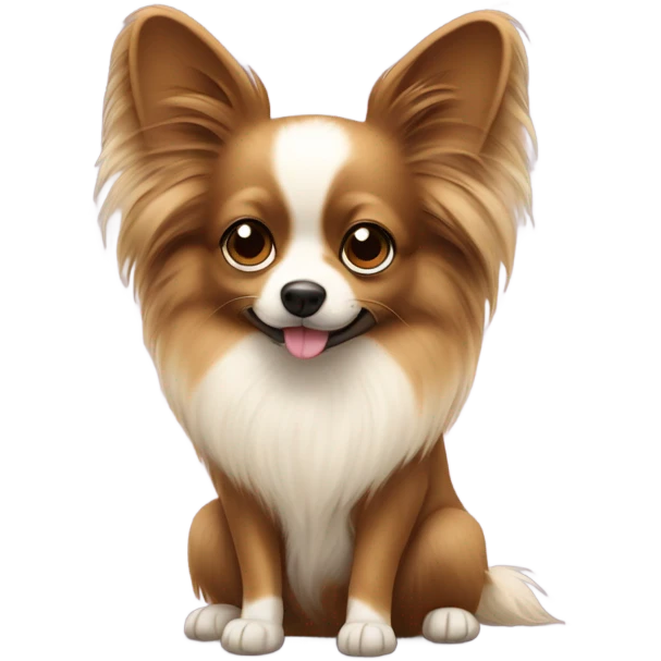 Beige heart with papillon  emoji