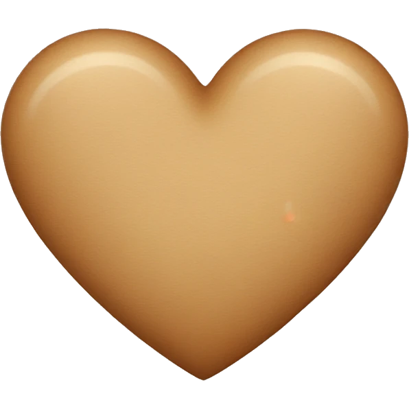 Light brown heart  emoji