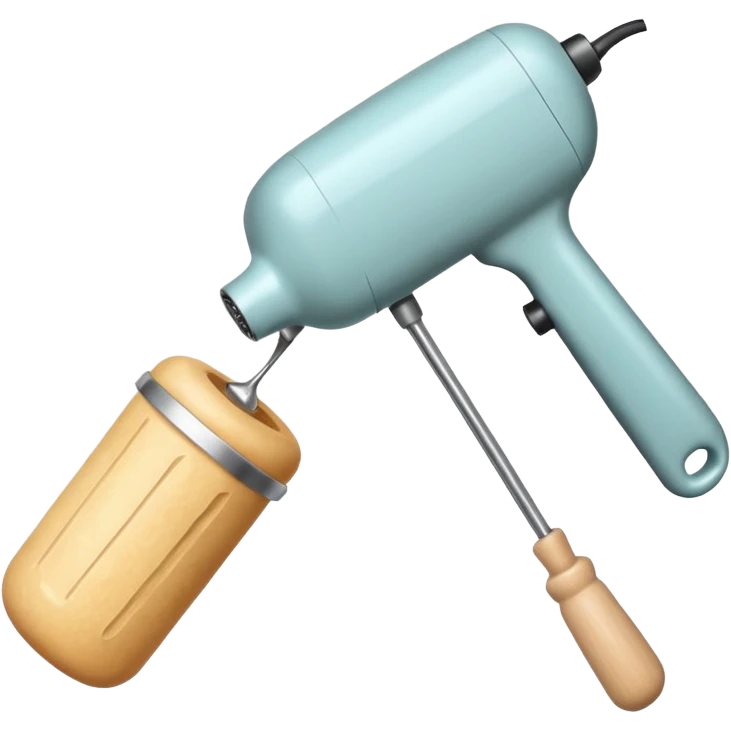 rolling pin and hand mixer emoji