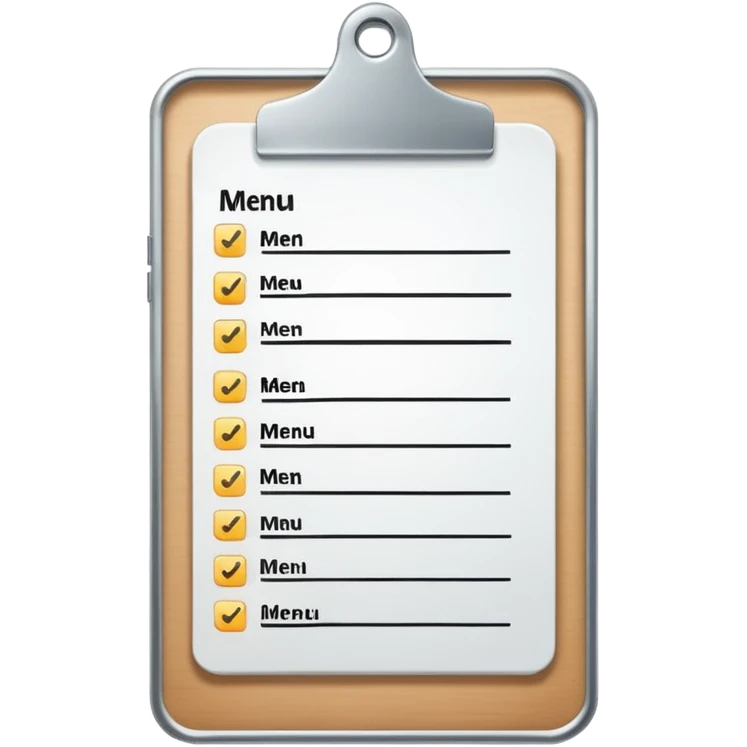 clibboard menu emoji