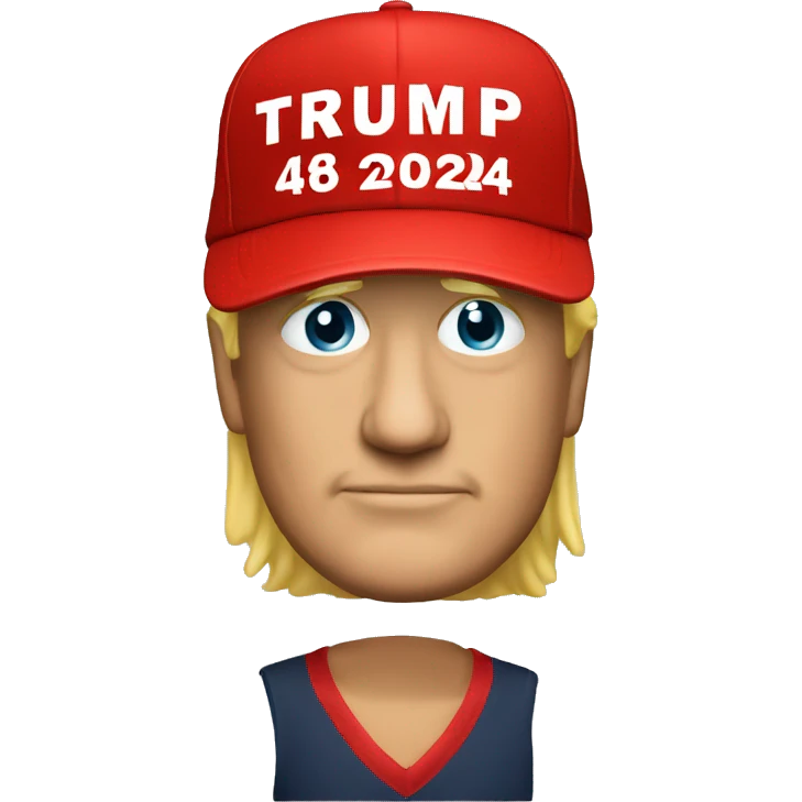 Trump 2024 red hat emoji