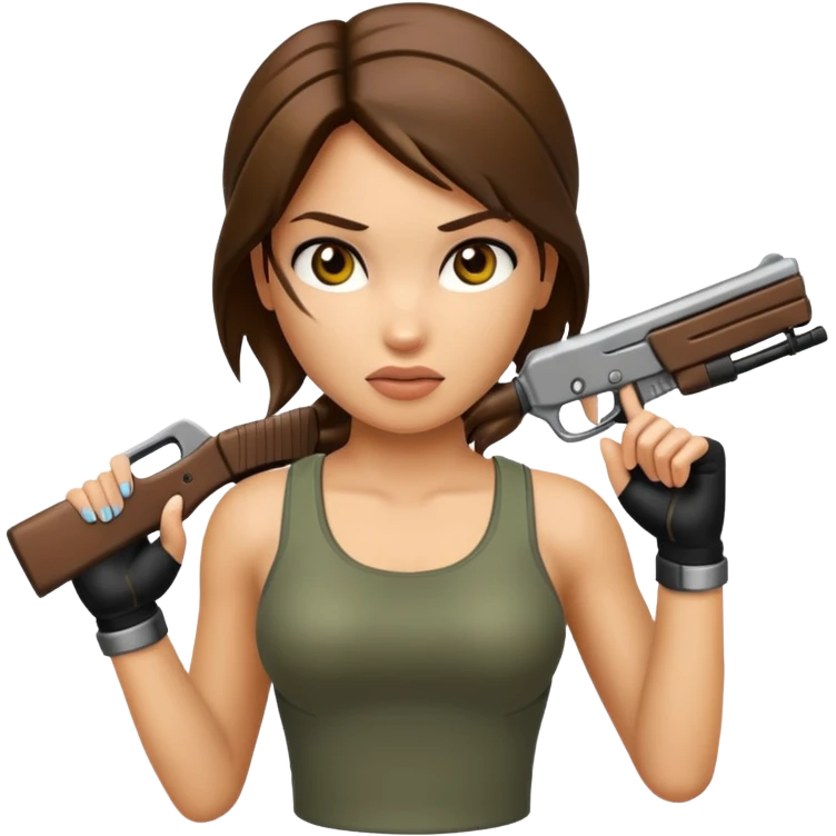 lara croft emoji