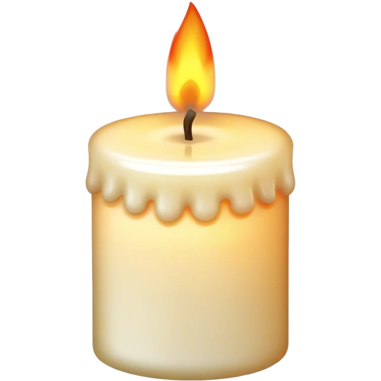 candle with fire emoji