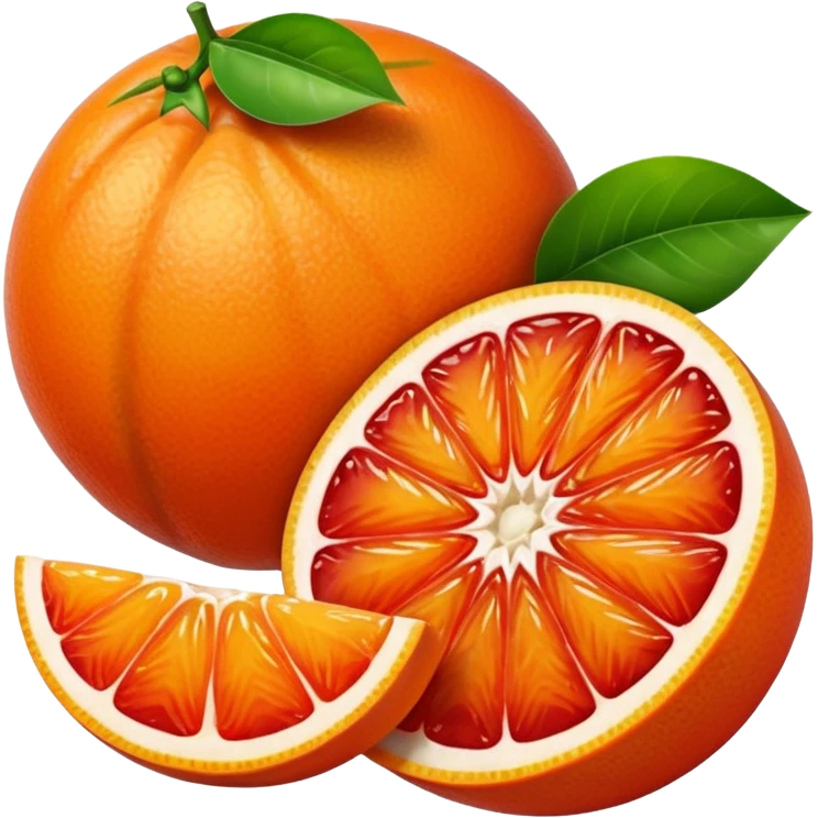 Tangerine & Blood Orange Fruit emoji