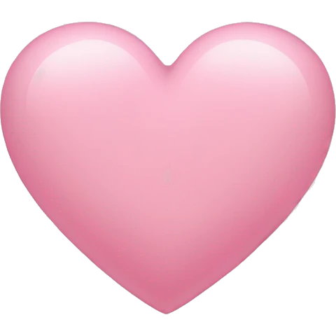 Light pink heart emoji